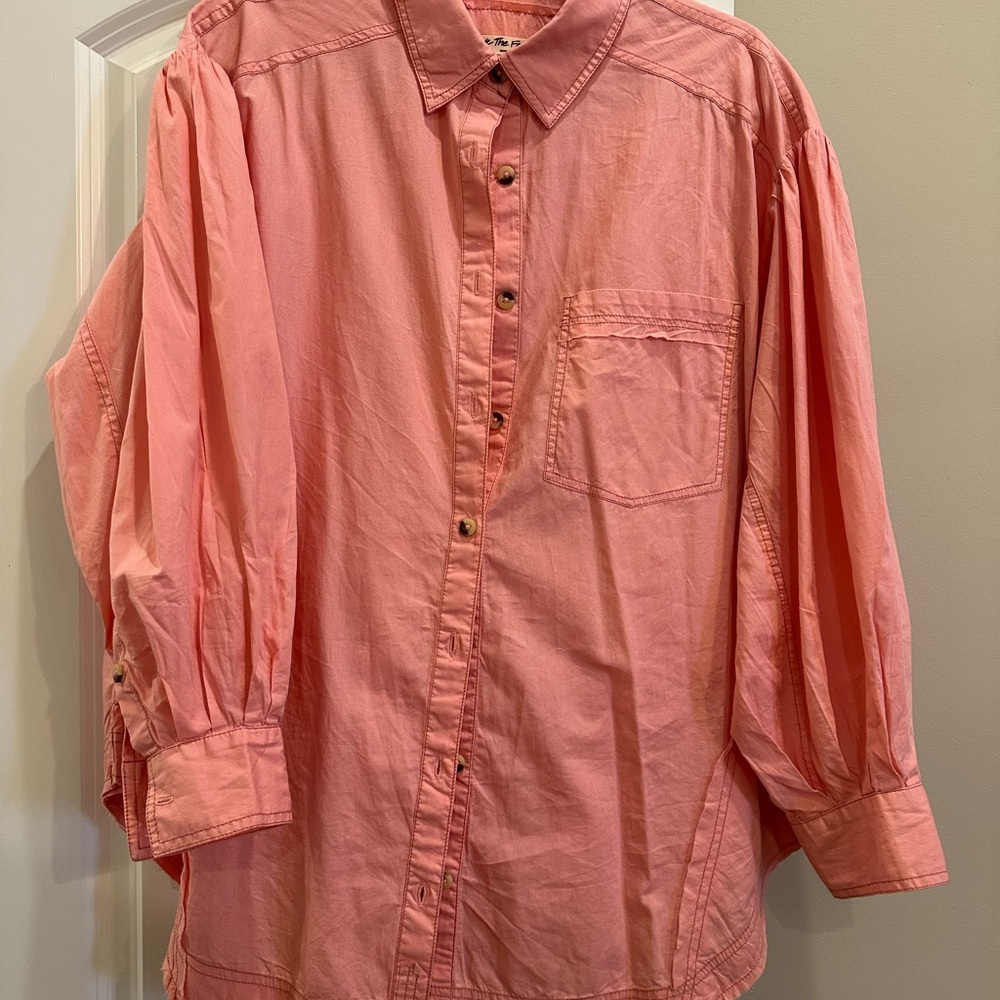 Oversized Free People button down